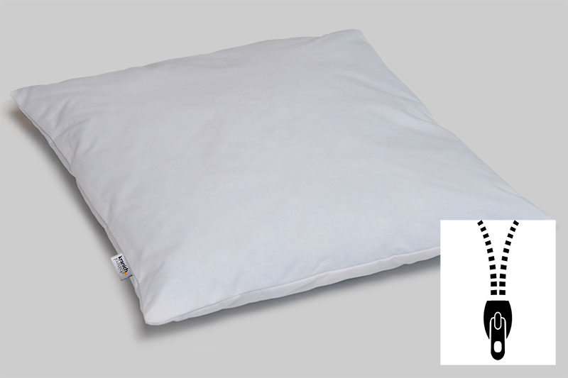 kranich ATP-Kissen, Kissen für Objektbereich / weiss / privat-40 cm x 40 cm / mit Reißverschluss