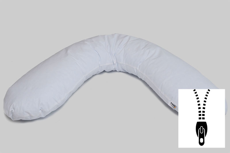 Stillkissen kranich ATP-Kissen, Kissen für Objektbereich / weiss / mit Reißverschluss / Kissen zum Stillen / Babies