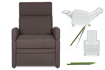 Individuelle Fertigung des Pflegesessels XL in Kleinserien Individuelle Fertigung des Pflegesessels XL in Kleinserien