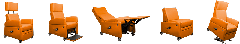 Pflegesessel VIANDOpflege® - alle Funktionen auf einem Blick