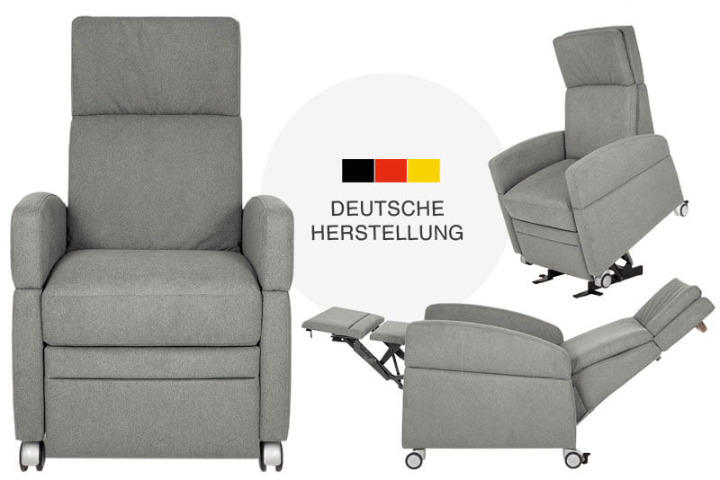 Pflegesessel mit Rollen, Aufstehhilfe und Fernbedienung kaufen