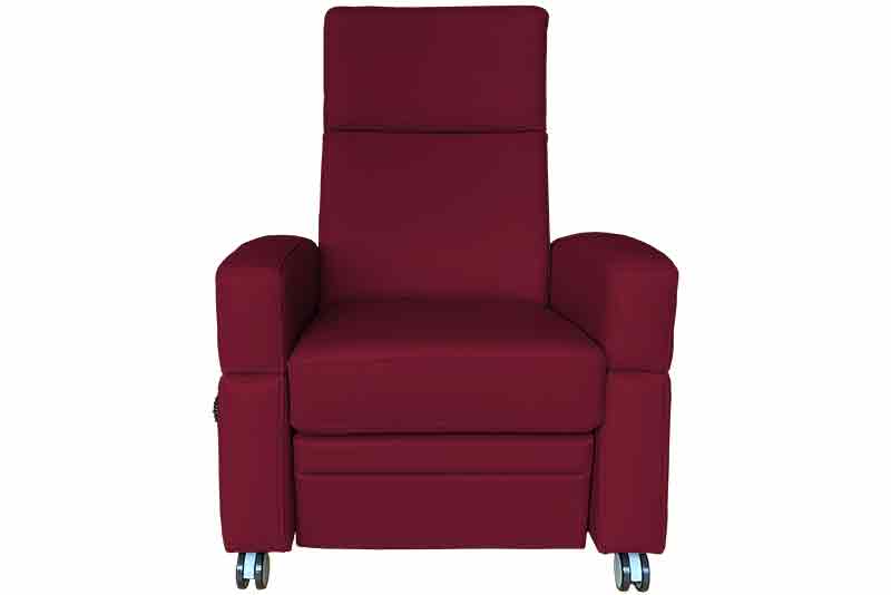 höhenverstellbare-Sitzfläche beim Liftsessel Hebesessel in Sitzposition für Pflege